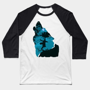 Sekiro - One Armed Wolf (Blue) Baseball T-Shirt